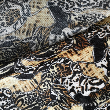 Polyester in nhung vải dệt châu Phi cho hàng may mặc